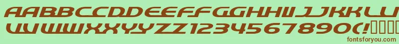 Quick ffy Font – Brown Fonts on Green Background