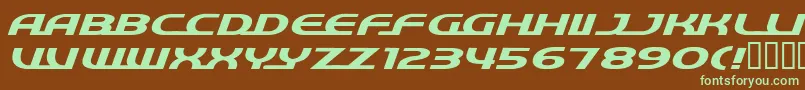 Шрифт Quick ffy – зелёные шрифты на коричневом фоне