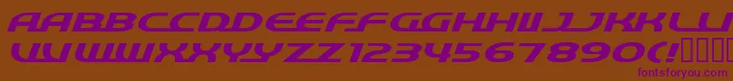 Quick ffy Font – Purple Fonts on Brown Background