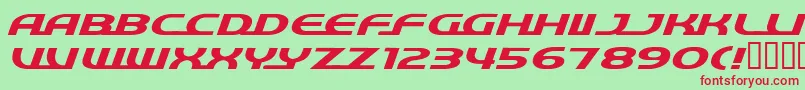 Quick ffy Font – Red Fonts on Green Background