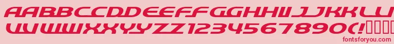 Quick ffy Font – Red Fonts on Pink Background