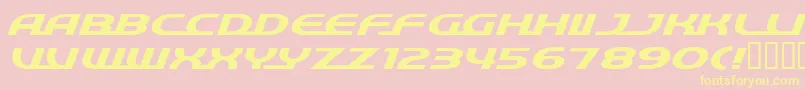 Quick ffy Font – Yellow Fonts on Pink Background