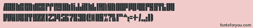 Spsl2sq2-fontti – mustat fontit vaaleanpunaisella taustalla