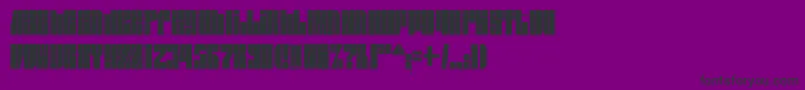 Fonte Spsl2sq2 – fontes pretas em um fundo violeta