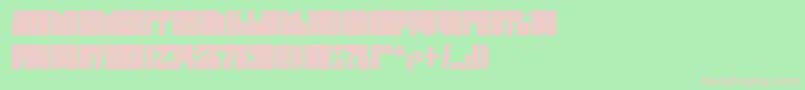 Spsl2sq2-fontti – vaaleanpunaiset fontit vihreällä taustalla