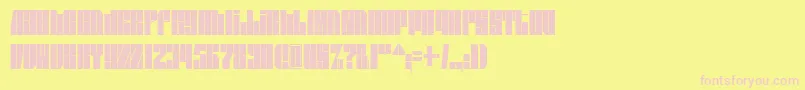 Spsl2sq2 Font – Pink Fonts on Yellow Background