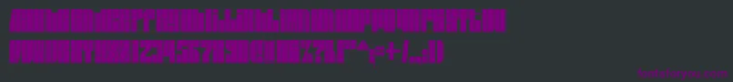 Шрифт Spsl2sq2 – фиолетовые шрифты на чёрном фоне