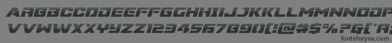 Supercommandohalfital Font – Black Fonts on Gray Background