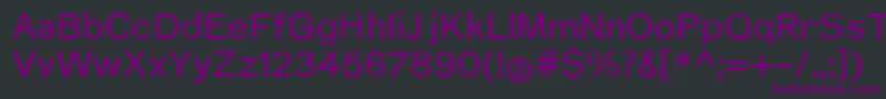 Шрифт NuromMedium – фиолетовые шрифты на чёрном фоне