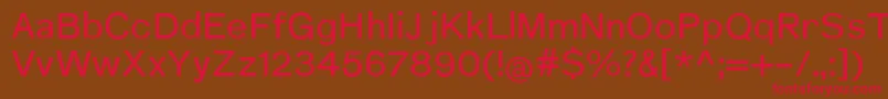 NuromMedium Font – Red Fonts on Brown Background