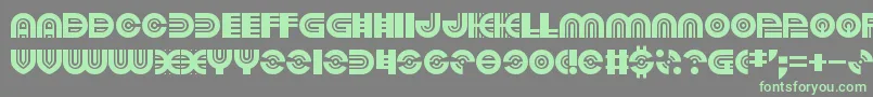 PoundsOfViolence Font – Green Fonts on Gray Background