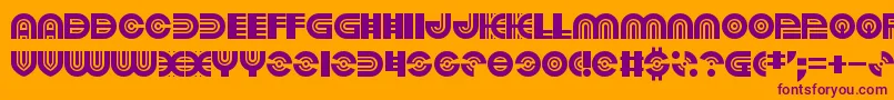 PoundsOfViolence Font – Purple Fonts on Orange Background