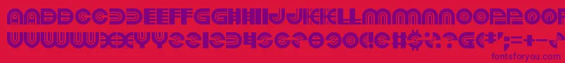 PoundsOfViolence Font – Purple Fonts on Red Background