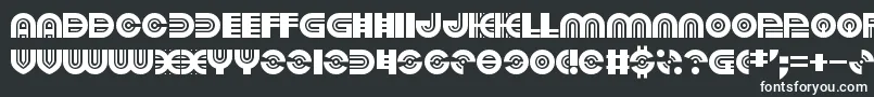 Шрифт PoundsOfViolence – белые шрифты на чёрном фоне