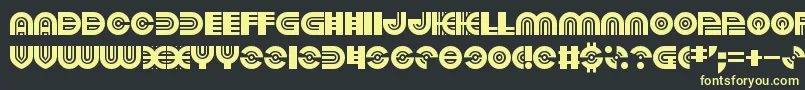 PoundsOfViolence Font – Yellow Fonts on Black Background