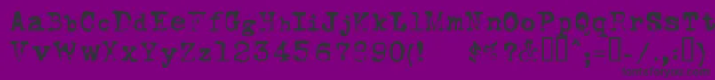 FoxscriptNormal Font – Black Fonts on Purple Background