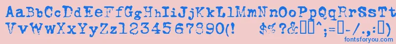 More about FoxscriptNormal Font FoxscriptNormal Font – Blue Fonts on Pink Background