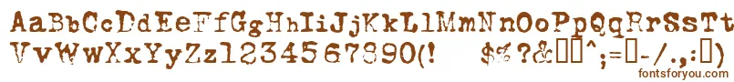FoxscriptNormal Font – Brown Fonts on White Background