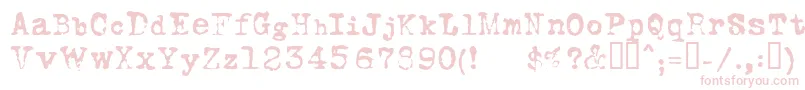 FoxscriptNormal Font – Pink Fonts on White Background