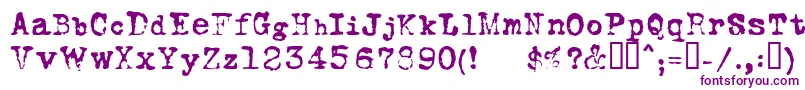 FoxscriptNormal Font – Purple Fonts on White Background