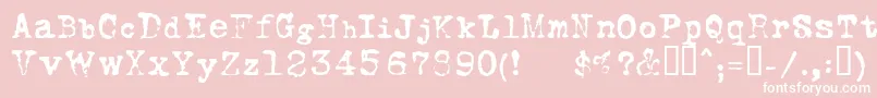 FoxscriptNormal Font – White Fonts on Pink Background