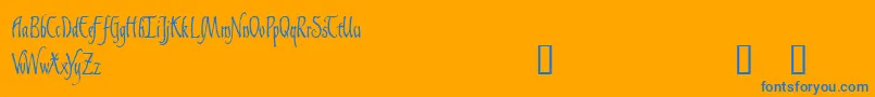 Más sobre la fuente GaisericDemo fuente GaisericDemo – Fuentes Azules Sobre Fondo Naranja