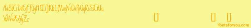 Lisätietoja GaisericDemo-fontista GaisericDemo-fontti – oranssit fontit keltaisella taustalla
