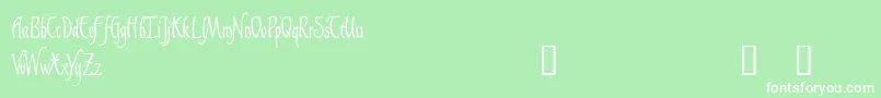 GaisericDemo Font – White Fonts on Green Background