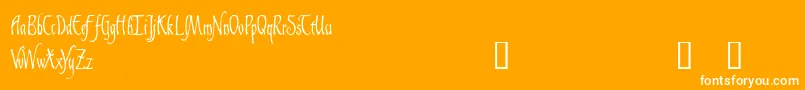 Подробнее о шрифте GaisericDemo Шрифт GaisericDemo – белые шрифты на оранжевом фоне