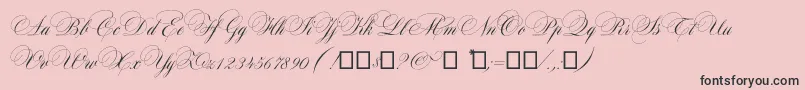 Maratre Font – Black Fonts on Pink Background