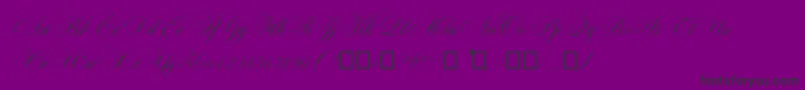 Maratre Font – Black Fonts on Purple Background