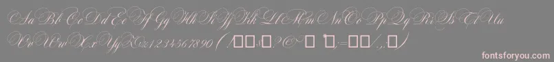Maratre-Schriftart – Rosa Schriften auf grauem Hintergrund
