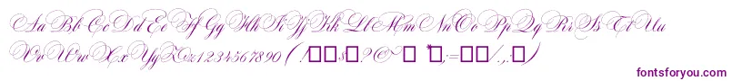 Maratre-Schriftart – Violette Schriften auf weißem Hintergrund