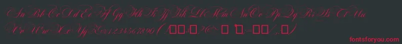 Maratre Font – Red Fonts on Black Background