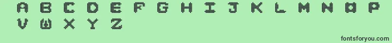 フォントNori – 緑の背景に黒い文字