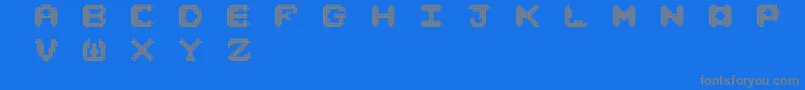 Nori Font – Gray Fonts on Blue Background