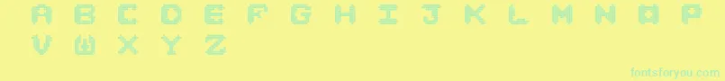Nori Font – Green Fonts on Yellow Background