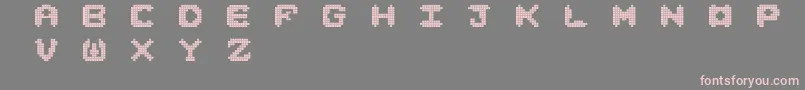 フォントNori – 灰色の背景にピンクのフォント