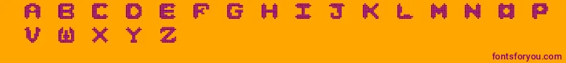 Nori Font – Purple Fonts on Orange Background