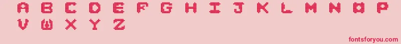 Nori Font – Red Fonts on Pink Background