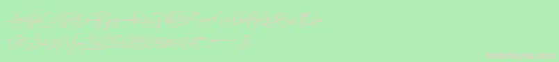 ShutterStoneStandar Font – Pink Fonts on Green Background