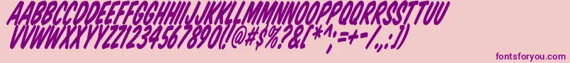 Komtittl Font – Purple Fonts on Pink Background