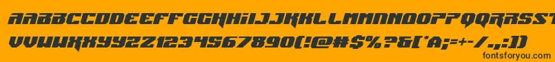 Jumpersital Font – Black Fonts on Orange Background