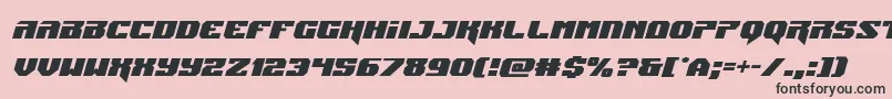 Jumpersital Font – Black Fonts on Pink Background