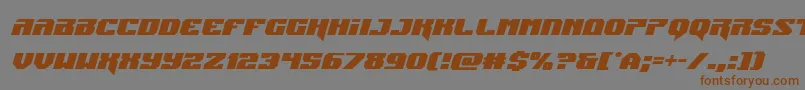 Jumpersital Font – Brown Fonts on Gray Background
