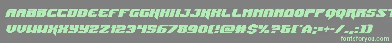 Jumpersital Font – Green Fonts on Gray Background