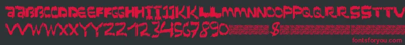 Scratchtimes Font – Red Fonts on Black Background