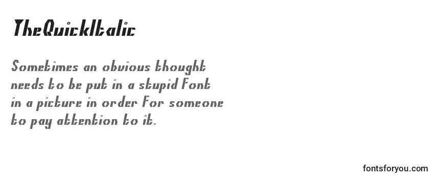 Police TheQuickItalic