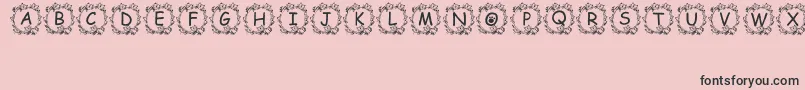 Jennas Font – Black Fonts on Pink Background