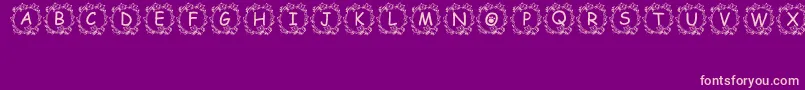 Police Jennas – polices roses sur fond violet